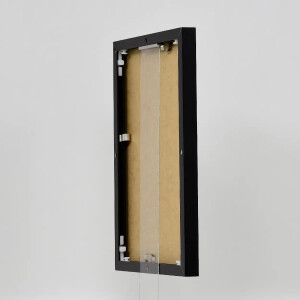 Effect Quadro Rama Aluminiowa 35x100 Czarny Wysoki Połysk Szkło Muzealne