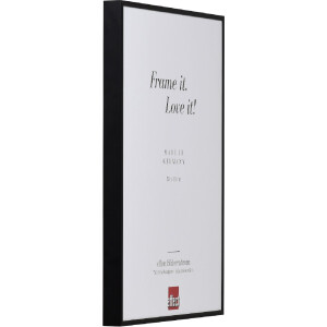 Ramka na zdjęcia z aluminium Effect Quadro 50x75 cm, czarna z szkłem muzealnym