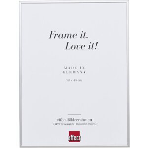 Ramka na zdjęcia z aluminium Quadro 62x93 cm, srebrna,...