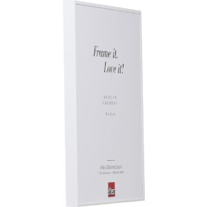 Rama aluminiowa Quadro 30,5x91,5 cm biała z szkłem muzealnym – Effect