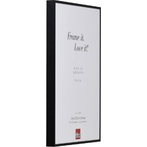 Ramka na zdjęcia Aluminiowy Quadro 30,5x91,5 cm, czarna, z szkłem muzealnym