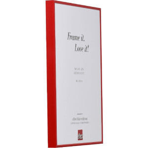 Ramka na zdjęcia aluminiowa Quadro 61x91,5 cm, czerwona, z szkłem muzealnym – Effect