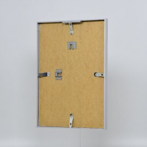 Ramka na zdjęcia z aluminium, seria 2, szkło muzealne, srebrna, 50x75 cm