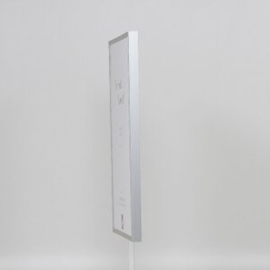 Ramka na zdjęcia z aluminium, seria 2, szkło muzealne, srebrna, 50x75 cm