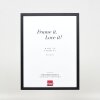 Efekt Drewniana rama Profil 35 czarny 25x50 cm Szkło muzealne