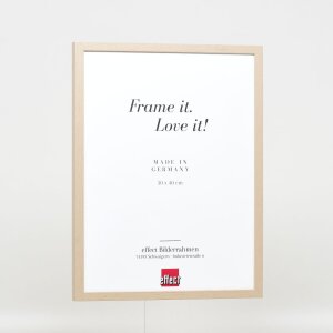 Efekt Rama drewniana Profil 35 jasny brąz 25x50 cm Szkło muzealne