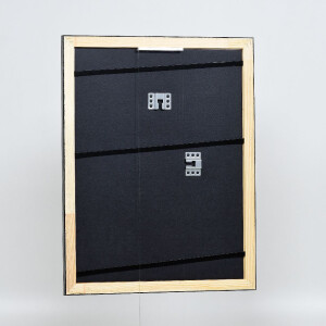 Ramka na zdjęcia z drewna Profil 40, srebrna, 18x24 cm, szkło muzealne