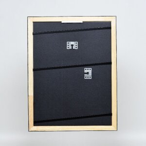 Ramka na zdjęcia z drewna Effect Profil 40 Srebrna 20x25 cm z szkłem muzealnym