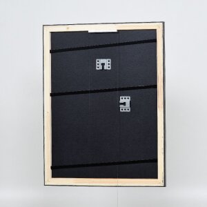 Ramka na zdjęcia z drewna Effect Profil 40 Platin 20x25 cm z szkłem muzealnym