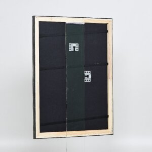 Ramka na zdjęcia z drewna Effect Profil 40 Platynowy 20x28 cm z szkłem muzealnym