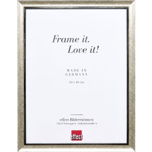 Ramka na zdjęcia z drewna Profil 40 srebrna 24x30 cm z...