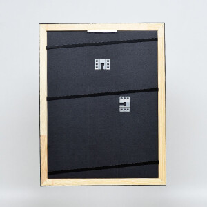 Ramka na zdjęcia z drewna Effect Profil 40 srebrna 25x60 cm z szkłem muzealnym