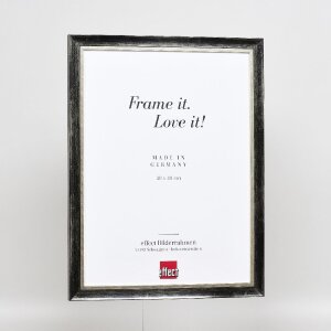 Ramka na zdjęcia z drewna Effect Profil 40 Platin 25x80 cm z szkłem muzeum