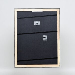 Ramka na zdjęcia z drewna Effect Profil 40 Platin 30x30 cm z szkłem muzealnym