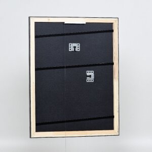 Ramka na zdjęcia z drewna Effect Profil 40 Platin 30x30 cm z szkłem muzealnym