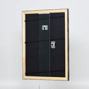 Ramka na zdjęcia z drewna, profil 40, srebrna, 60x90 cm, szkło muzealne – Effect