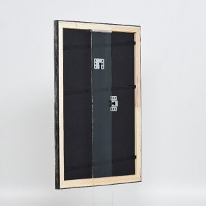 Ramka na zdjęcia z drewna, profil 40, platynowa, 62x93 cm, szkło muzealne – Effect