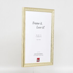 Ramka na zdjęcia z drewna „Profil 41” antyk srebrny 10x10 cm z szkłem muzealnym