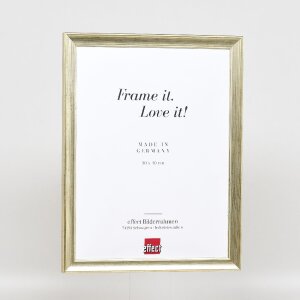 Ramka na zdjęcia z drewna Profil 41, antyk srebrny, 18x24 cm, szkło muzealne