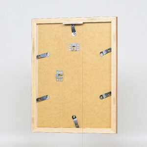 Ramka na zdjęcia z drewna „Profil 41” – antyk złoty, 20x28 cm, szkło muzealne