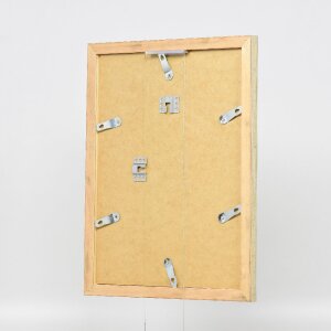 Rama na zdjęcia z drewna, styl 41, antyczny srebrny, 20x30 cm, szkło muzealne