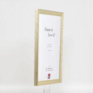 Ramka na zdjęcia z drewna Effect Profil 41, antyksilber, 23x70 cm, szkło muzealne