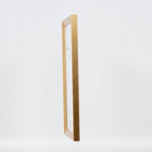 Ramka na zdjęcia z drewna, profil 41, antyk złoty, 25x50 cm, szkło muzealne