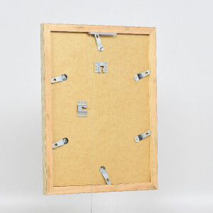 Ramka na zdjęcia z drewna, profil 41, antyczny srebrny, 29,7x42 cm, szkło muzealne