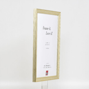 Ramka na zdjęcia z drewna, profil 41, antyczny srebrny, 29,7x42 cm, szkło muzealne