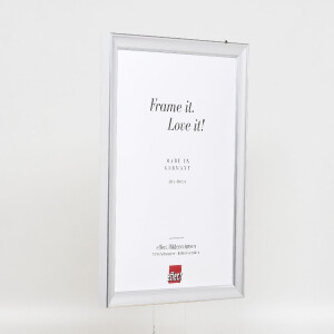 Ramka na zdjęcia z drewna Profil 41, srebrna, 45x60 cm, szkło muzealne