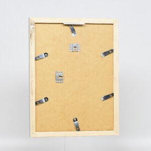 Ramka na zdjęcia z drewna Effect, Profil 41, srebrna, 50x50 cm, szkło muzealne