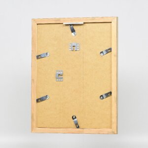 Ramka na zdjęcia z drewna, profil 41, antyk srebrny, 50x50 cm, szkło muzealne – Effect