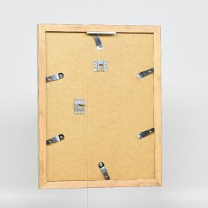 Ramka na zdjęcia z drewna, profil 41, antyk srebrny, 50x50 cm, szkło muzealne – Effect