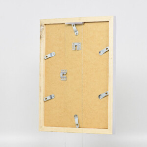 Ramka na zdjęcia z drewna Effect Profil 41, srebrna, 60x80 cm, szkło muzealne