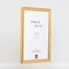 Ramka na zdjęcia z drewna Profil 41, antyk złoty, 59,4x84,1 cm, szkło muzealne