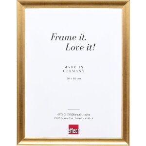 Rama na zdjęcia z drewna, profil 41, antyk złoty, 62x93...