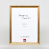 Rama na zdjęcia z drewna Profil 41, antyk złoty, 14,8x21 cm, szkło muzealne