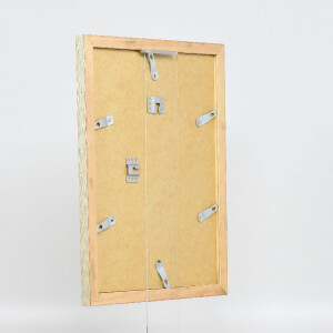 Ramka na zdjęcia z drewna Profil 41, antyksilber, 14,8x21 cm, szkło muzealne