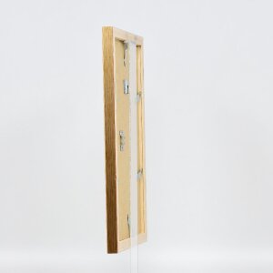 Ramka na zdjęcia z drewna, styl 41, antyk złoto, szkło muzealne