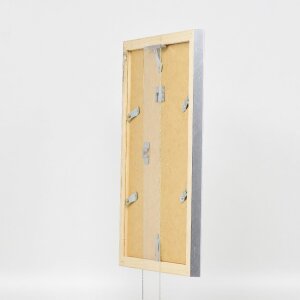 Rama na zdjęcia z drewna, styl 41, srebrna, 30,5x91,5 cm, szkło muzealne — Effect