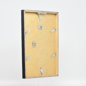 Ramka na zdjęcia z drewna, profil 42, szkło muzealne, antracyt, 7x10 cm