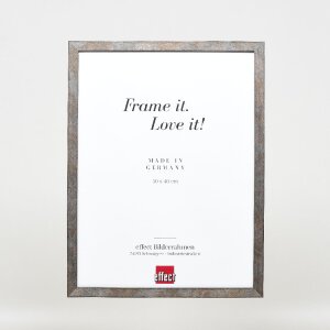 Ramka na zdjęcia z drewna „Effect” – profil 42, szkło muzealne, anthrazit, 10x15 cm