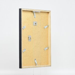 Ramka na zdjęcia z drewna „Efekt”, profil 42, szkło muzealne srebrne, 18x24 cm