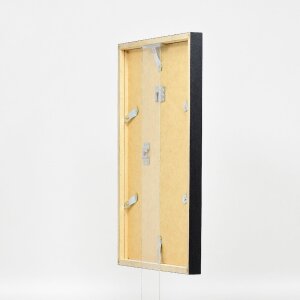 Ramka na zdjęcia z drewna, profil 42, szkło muzealne srebrne 25x60 cm