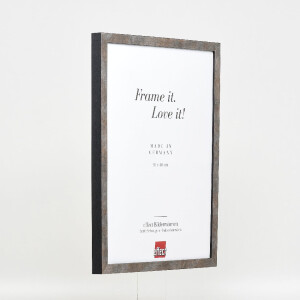 Ramka na zdjęcia z drewna 42 anthrazit 25x70 cm – szkło muzealne UV 70%