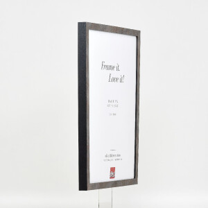 Ramka na zdjęcia z drewna 42 anthrazit 25x70 cm – szkło muzealne UV 70%