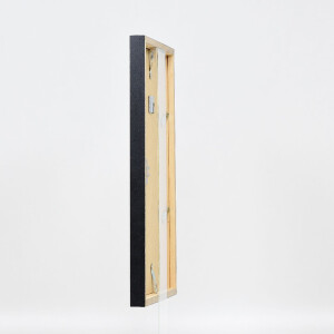 Ramka na zdjęcia z drewna, profil 42, szkło muzealne, antyk złoty 25x80 cm