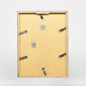 Ramka na zdjęcia z drewna, profil 42, szkło muzealne, anthrazit, 28x35 cm