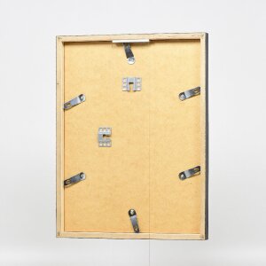 Ramka na zdjęcia z drewna profil 42, szkło muzealne antyk złoty 30x30 cm