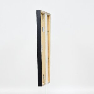 Ramka na zdjęcia z drewna, profil 42, szkło muzealne, antracyt, 30x40 cm